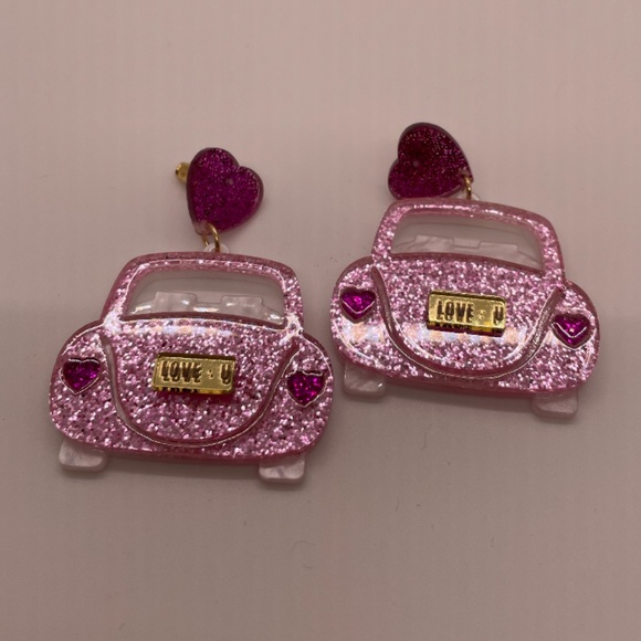 ❤️ FREE Car Love Valentines Day Holiday Trendy Chic Classy Artsy Hip Earrings - Picture 5 of 5